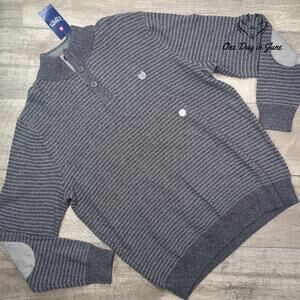 Chaps Long Sleeve Knit 3 Button Sweater Size XL